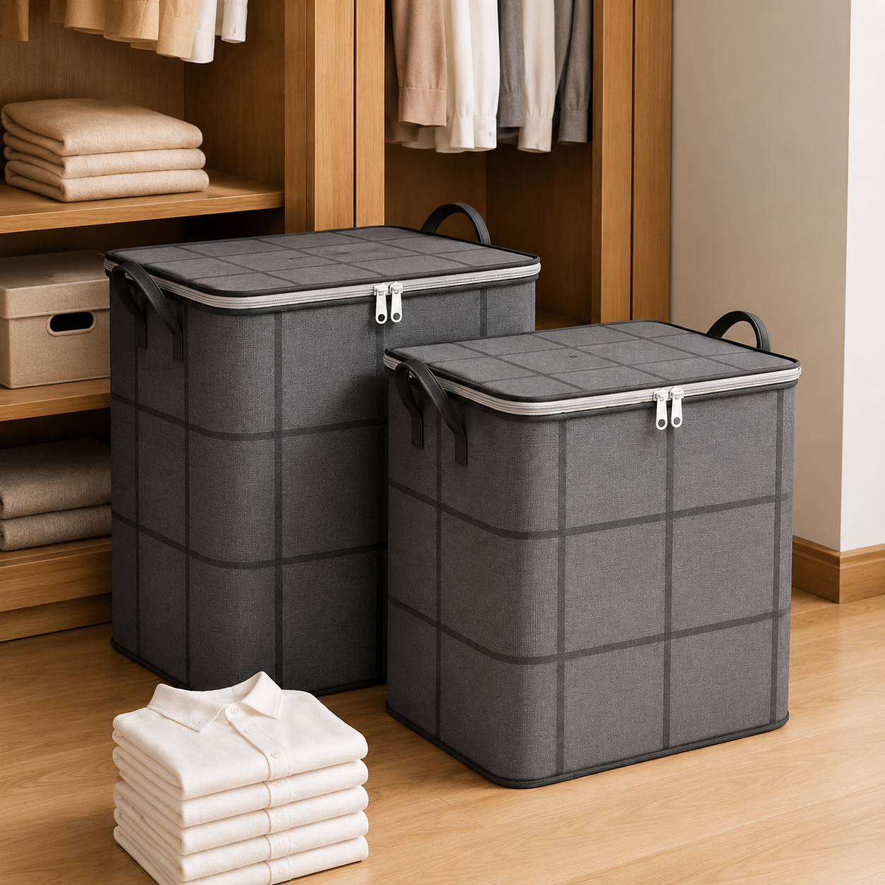 GuardaMax™ Organizador plegable, antipolvo de gran capacidad.
