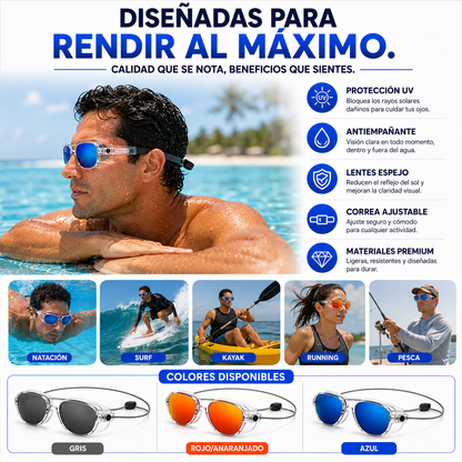 AquaVision™ – Gafas Acuáticas Premium UV